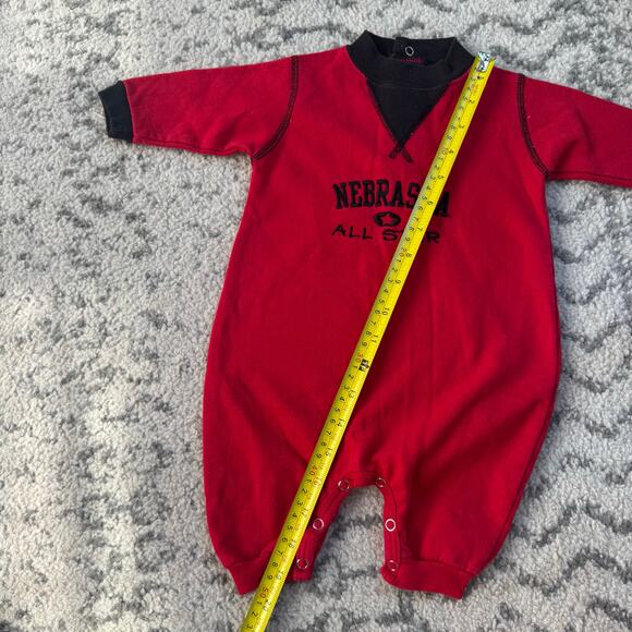 Vtg 1990s Red Oak Sportswear Nebraska Cornhuskers Infant One Piece 0-3M - Picture 7 of 8